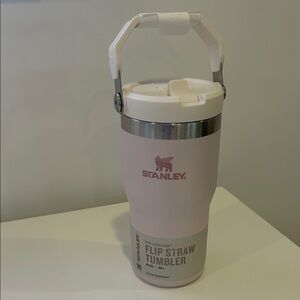 Stanley Rose Quartz Pink Tumbler with Flip Straw